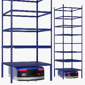 3D Warehouse Robot with Rack Generic model